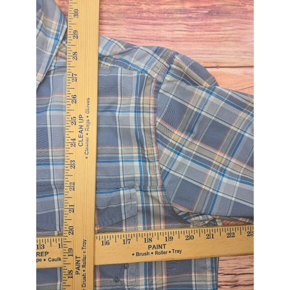 Exofficio Mens Plaid Short Sleeve Fishing Shirt Medium - Picture 9 of 9